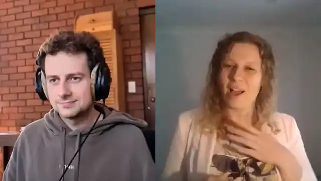 Youtube thumbnail of two friends sitting for an interview