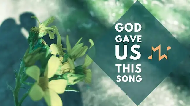 Youtube thumbnail with the text 'God gave us this song'